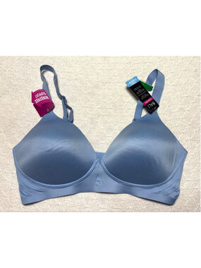 NWT Blue Bali Comfort Revolution Wire-Free Bra DF3462 SZ Large (38D-DD 40B-C)